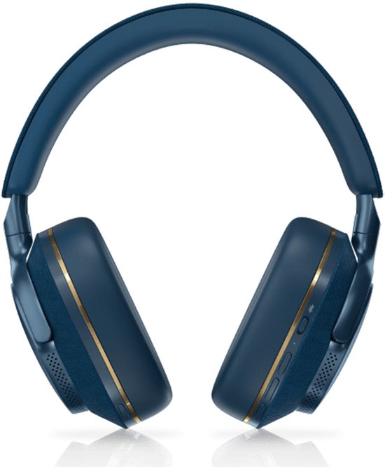 Casque sans fil circum-auriculaire à réduction de bruit Bowers & Wilkins Px7 S2, Bluetooth 5.0, 30 h d'autonomie, recharge rapide, son cristallin - Bleu