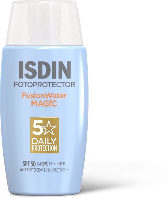 ISDIN - Photoprotecteur Fusion Water Magic SPF50+ - 50 ml - Crème solaire pour le visage