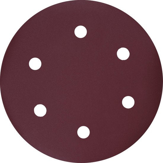 VONROC Jeu de papier de verre - 225MM - 25 pièces - Pour ponceuses - Fixation Velcro incluse