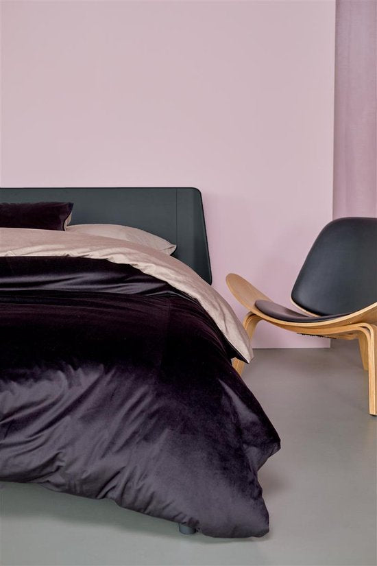 Beddinghouse Dutch Design Astro housse de couette - Plain - Lits-Jumeaux - 240x200/220 - Black