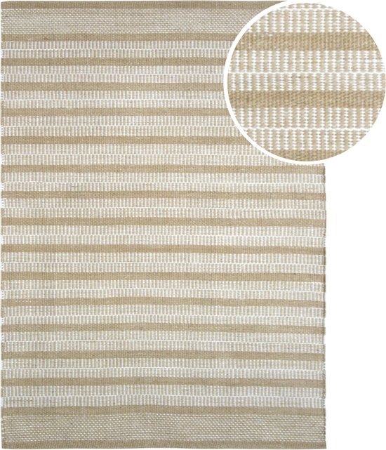 Tapis d'extérieur AXI Aruba – Rectangulaire – 160 x 230 cm – Jaune – Motif géométrique – Tapis d'extérieur – Résistant aux intempéries et aux UV – Tissage plat – Tapis de jardin – Pour l'intérieur et l'extérieur – Tissé à la main