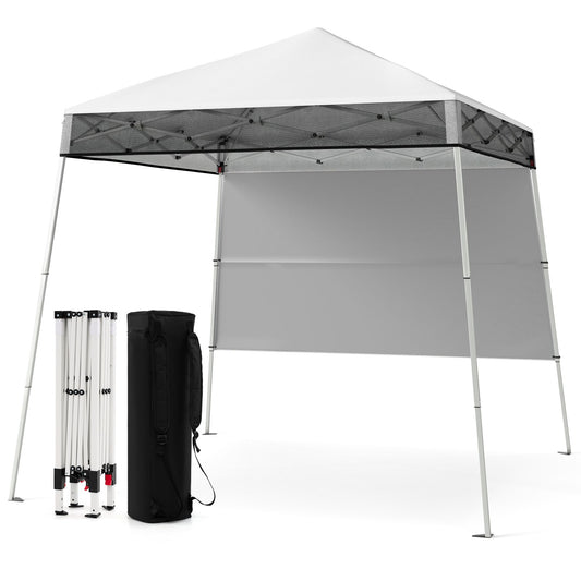 Coast Pop-up pavillon pliant 2 x 2 m - réglable en hauteur - avec paroi latérale - étanche - blanc