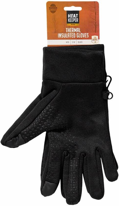 Gants de sport Heatkeeper Thermo pour homme - Noir S/M