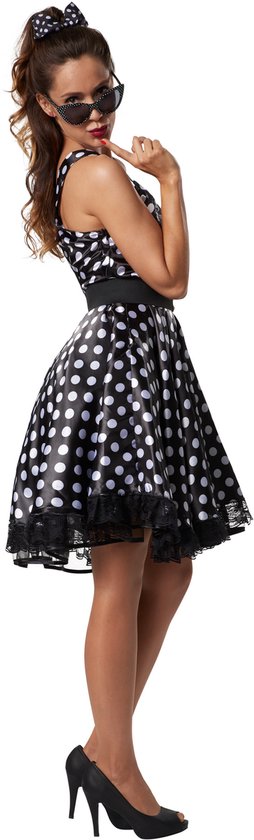 Dressforfun Rockabily lady XL - costume de déguisement pour halloween tenue de soirée carnaval robe de soirée - 302158