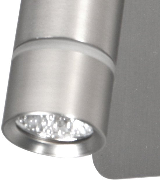 Applique murale Volari 4712ST : spot LED en acier offrant un éclairage adapté à la lecture, orientable et inclinable, Steinhauer, design moderne, 500 lumens