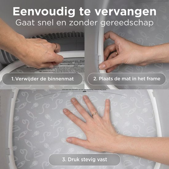 Tapis pour bac à litière TrevoPet® - Tapis imperméable pour bac à litière autonettoyant - Tapis résistant aux griffures - Tapis d'intérieur en tissu Oxford - Tapis de protection - 41 x 40 cm