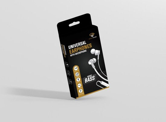 Golden Sound Ecouteurs filaires - Embouts en silicone - Prise jack 3,5 mm - Ecouteurs avec fil et microphone