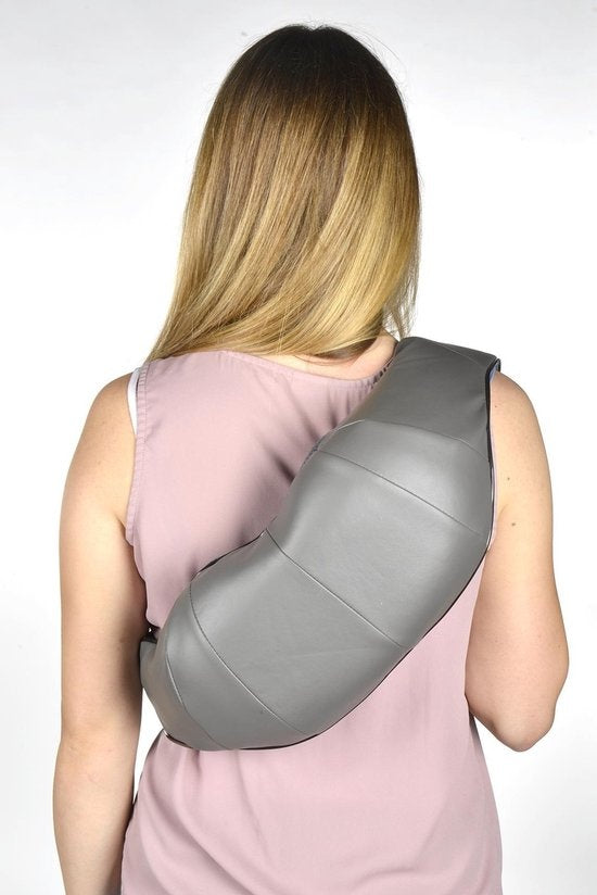 Coussin de massage shiatsu électrique Grundig - Appareil de massage pour la nuque - 8 boutons de massage - Fonction chaleur