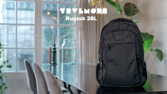 TRVLMORE Sac à dos - 28L - 15.6 inch - Sac à dos pour ordinateur portable - Sac d'école - Unisexe - Vert résistant aux éclaboussures