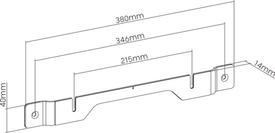 Sonos Ray soundbar wall bracket - montage mural
