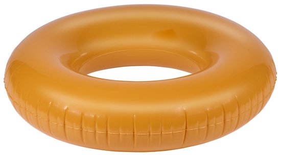 Eddy Toys Bouée de baignade Ø 90 cm - Bouée gonflable - Bouée - Poids max. 65 kg - Patch de réparation inclus - Orange