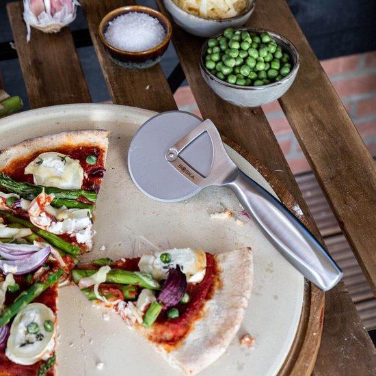 Boska Coupe-pizza Monaco+ - Rouleau à pizza - acier inoxydable - Coupe-pizza ergonomique - Boîte cadeau - Idées cadeaux pour hommes - Ustensiles de cuisine - Accessoires de cuisine - Garantie à vie