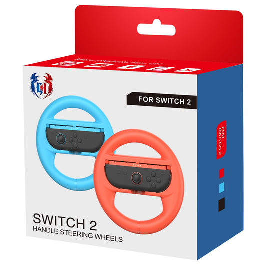 GH Nintendo Switch 2 Volant pour Mario Kart World - Manette Joy-Con (bleu et rouge)