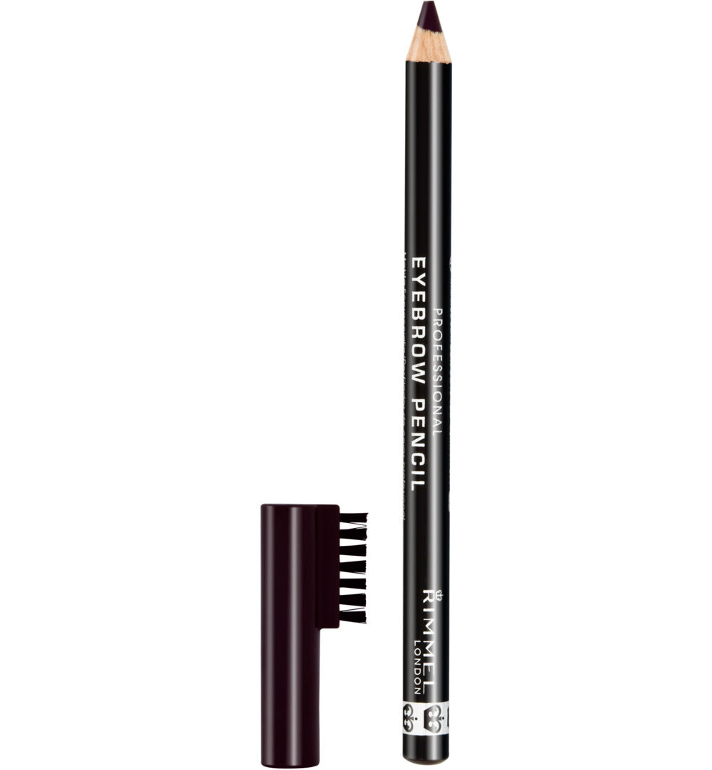 Crayon à sourcils Rimmel London Professional - 004 Noir - 1 pièce - Avec pinceau
