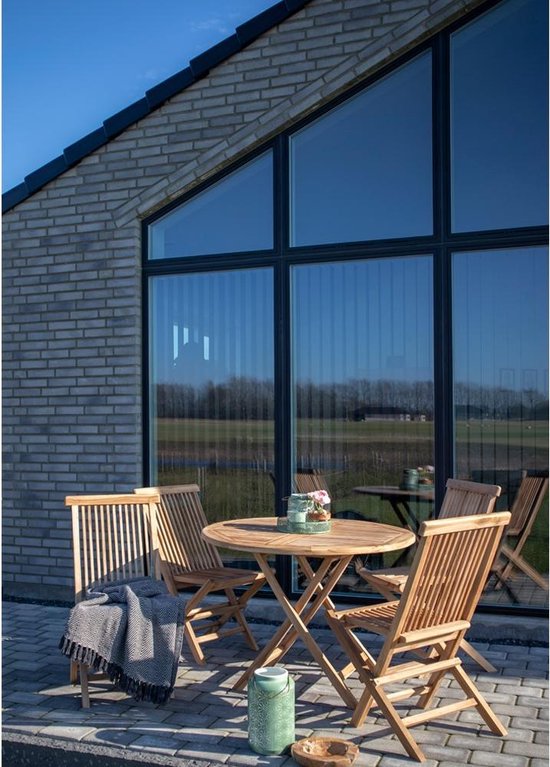 House Nordic Garden Chair - Lot de 2 - Max. 120 kg - Teck - 62 x 46 x 89 cm