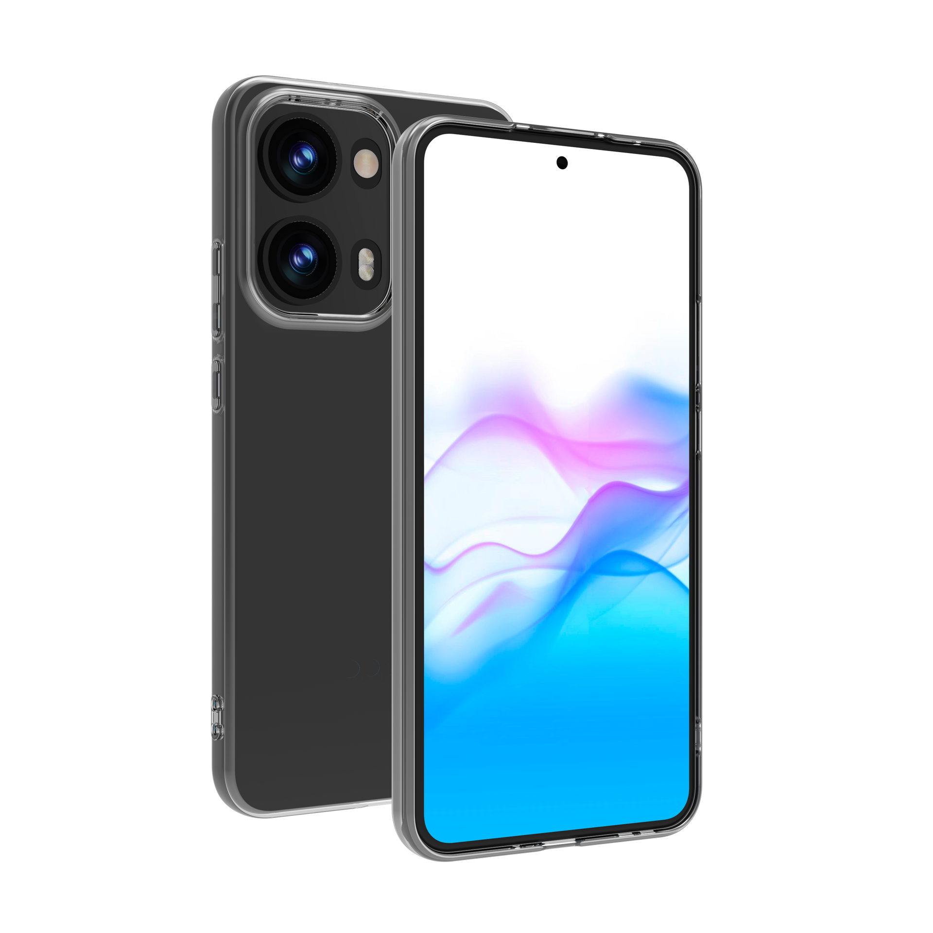 BeHello Case pour Oppo Reno13 Pro - Antichoc - Flexible - Ajustement précis - Transparent