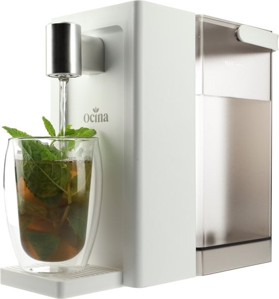 Distributeur d'eau chaude - Ocina - affichage numérique - Bouilloire instantanée de luxe - 3 litres - Blanc