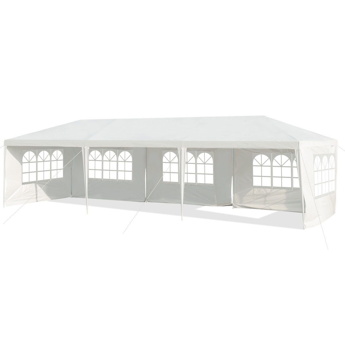 Coast 3 x 9 M Pavillon Tente de jardin Tente de jardin avec 5 parois latérales amovibles blanc