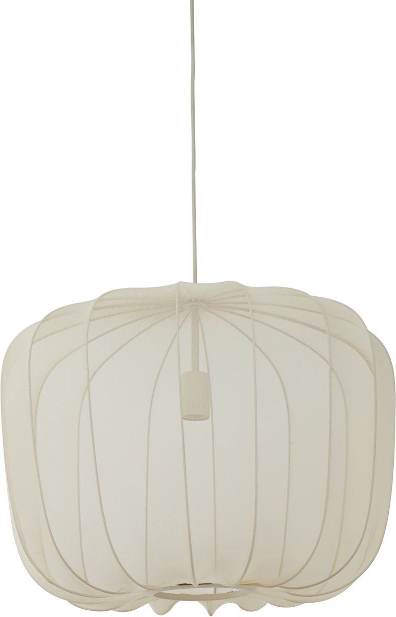 Light & Living - Lampe suspendue Plumeria - Ø60 cm - Raccord E27 - Design moderne - Textile sable et métal