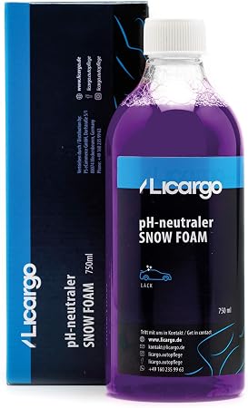LICARGO Snow Foam 750 ml - pH neutre - Pré-lavage auto - Parfum fruité
