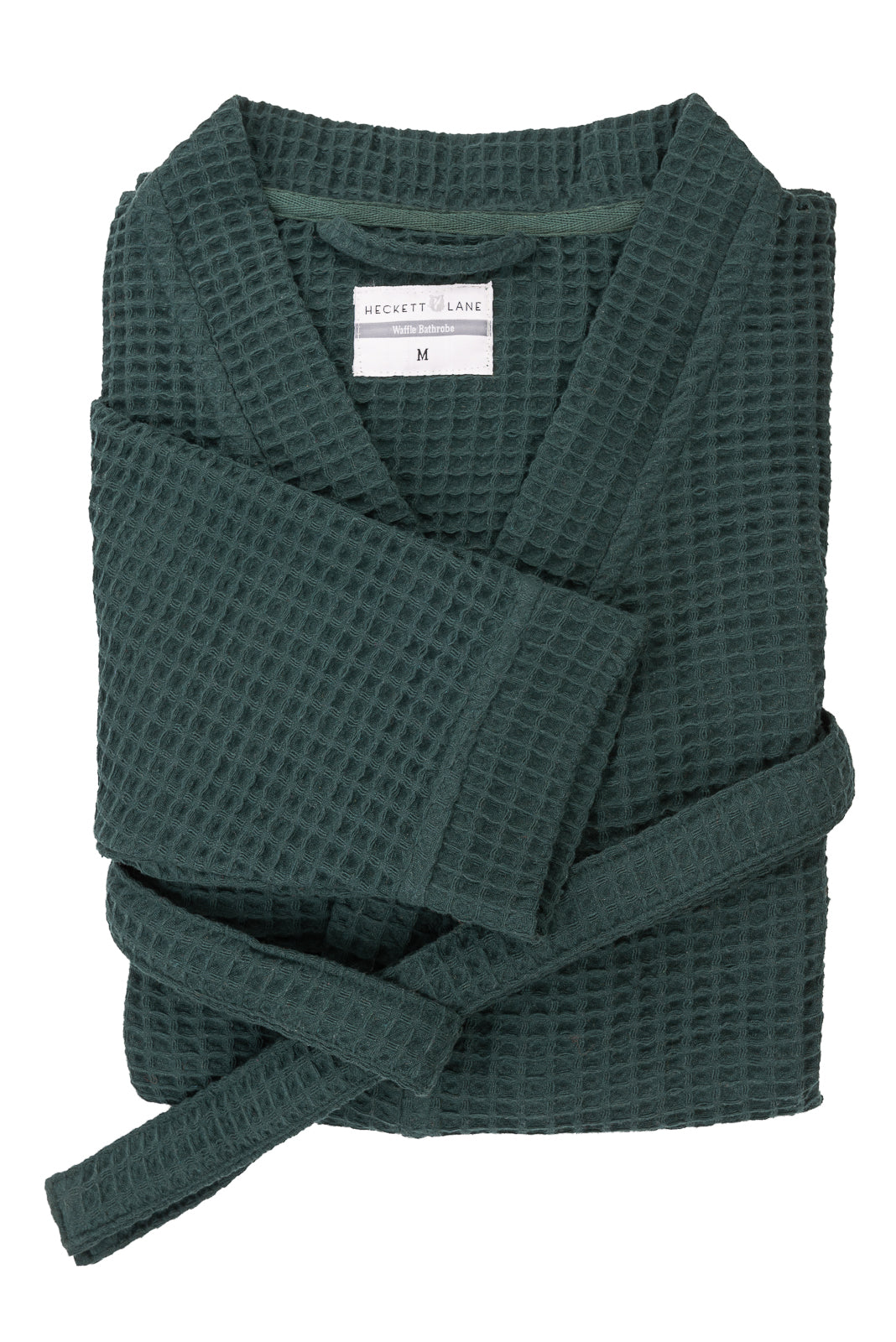 Peignoir gaufré vert militaire - 65 % de coton recyclé - 450 g/m² - Unisexe