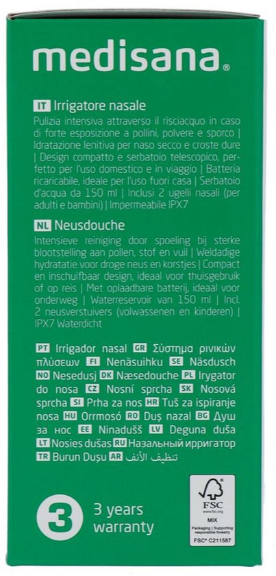Douche nasale électrique Medisana NI 200 - USB-C
