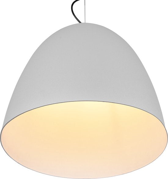 Reality - Suspension LED - Luminaire suspendu - Douille E27 - 1 source lumineuse - Ronde - Grise - Aluminium