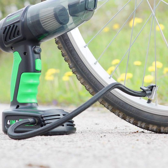 Hammersmith AirStorm - Aspirateur à main sans fil et compresseur d'air avec voyant SOS et kit d'accessoires complet - Gonfler les pneus de voiture - Vérifier la pression des pneus - Aspirateur et pompe pour voiture - Édition vente par correspondance