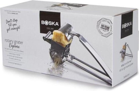Boska Hand Grater Mill Romano - Moulin à râper le fromage - pour fromage à pâte dure - 200x85x100 mm