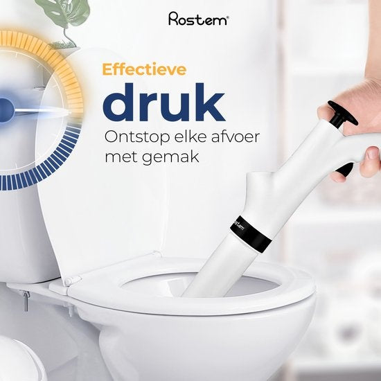 Déboucheur de toilettes & lavabo Rostem, haute pression, Blanc