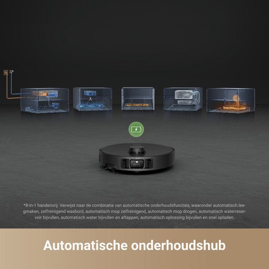 Dreame X40 Master - Robot aspirateur avec fonction de lavage - Station de recharge compacte sans les mains - Technologie de lavage innovante - Remplissage automatique d'eau