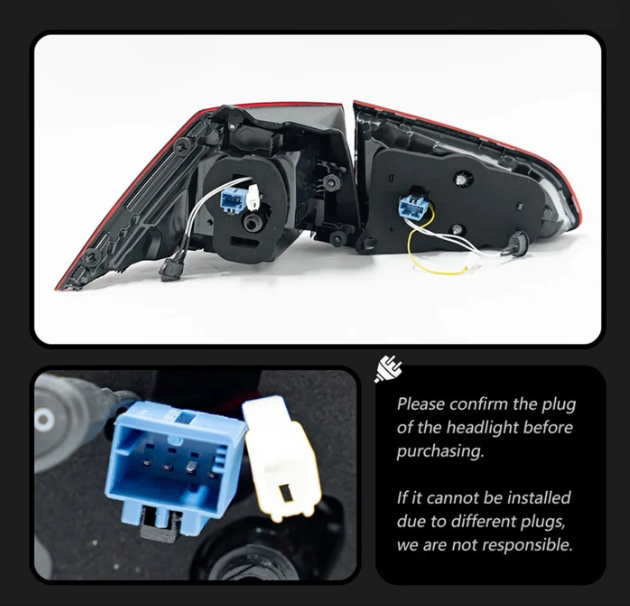 Kit de feux arrière LED TYPY pour VW Golf MK7 - Fumés - 2013-2019