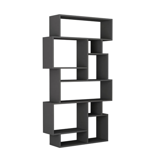 Bibliothèque Woody de Kalune Design - 168 x 96 x 26 cm - Anthracite