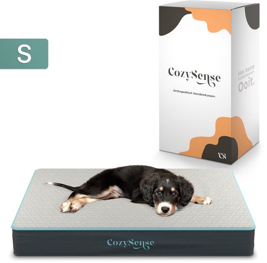 CozySense® - Coussin orthopédique pour chien 60 X 40 cm - Taille S - Imperméable - Convient comme coussin de banc et lit pour chien