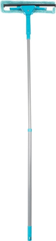 Kit de nettoyage Alpina - 7 pièces - Microfibre - Serpillère - Raclette à vitres - Racleur - Manche télescopique - Balai pliable