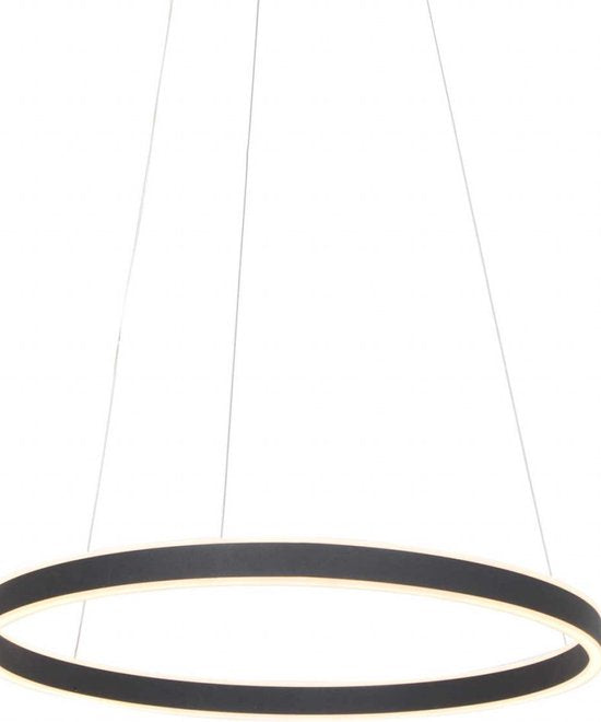 Suspension Ringlux 3502ZW noire 60 cm, design en métal, Steinhauer - Hauteur réglable, idéale pour une utilisation en intérieur