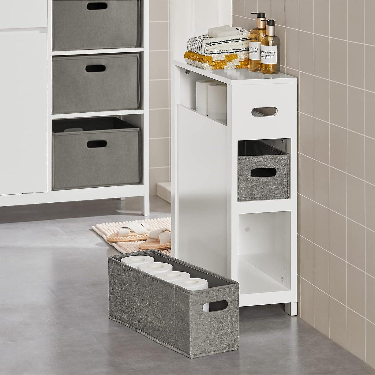 SoBuy Armoire - BZR83-W - MDF & Pin - Max. 15kg. - 60x20x70cm - Blanc