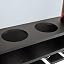 SoBuy FRG66-L-SCH Casier à vin – Fixation murale – 4 bouteilles et 6 verres – 48 x 12 x 12 cm – Noir