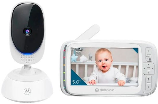 Babyphone Motorola Nursery avec caméra - Baby Monitor VM75 - Caméra pour bébé avec écran couleur, communication bidirectionnelle, berceuses et vision nocturne infrarouge - Portée de 300 m