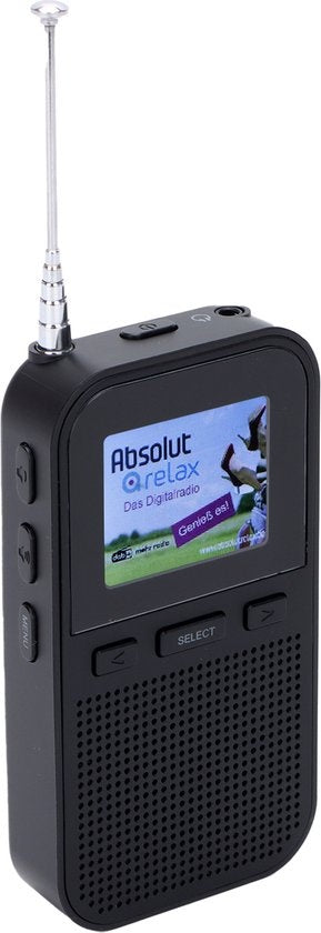 Denver DAB radio - Radio portable - Piles \u0026 Alimentation secteur - 60 présélections - Réveil de voyage - DAH126 - Noir