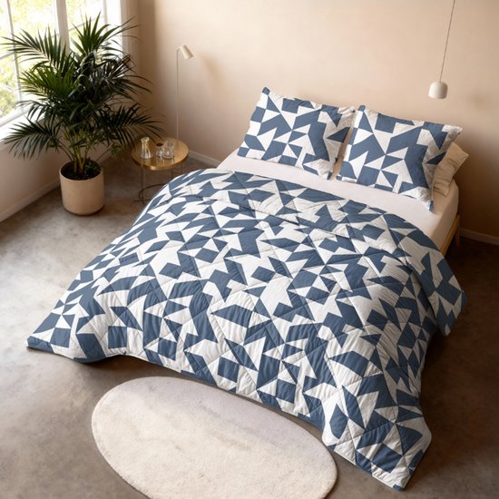 Dekbed-Discounter - Couette lavable Sleeptime Lazy 140 x 200 cm - 1 taie d'oreiller incluse - Lavable à 40 degrés - Couette toutes saisons - Mado