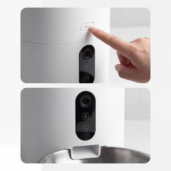 Mangeoire automatique Princess - Caméra HD et fonction intelligente - 6 litres – Chat et chien – Commande via application – Repas programmables – Bol en acier inoxydable – Batterie de secours – Distributeur automatique de nourriture – 610065