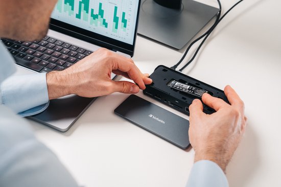 Verbatim CDS-15SSD USB 3.2 Gen 1 (3.1 Gen 1) Type-C filaire Noir, Gris