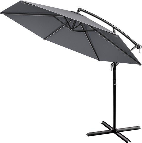 Parasol suspendu Kingsleeve - Ø 300 cm, protection UV 80+ - Anthracite