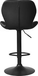 VDD Lot de 2 tabourets de bar noirs - 48x120 cm
