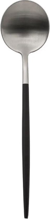 Lot de 24 couverts IDA Noir & Argent - Acier inoxydable