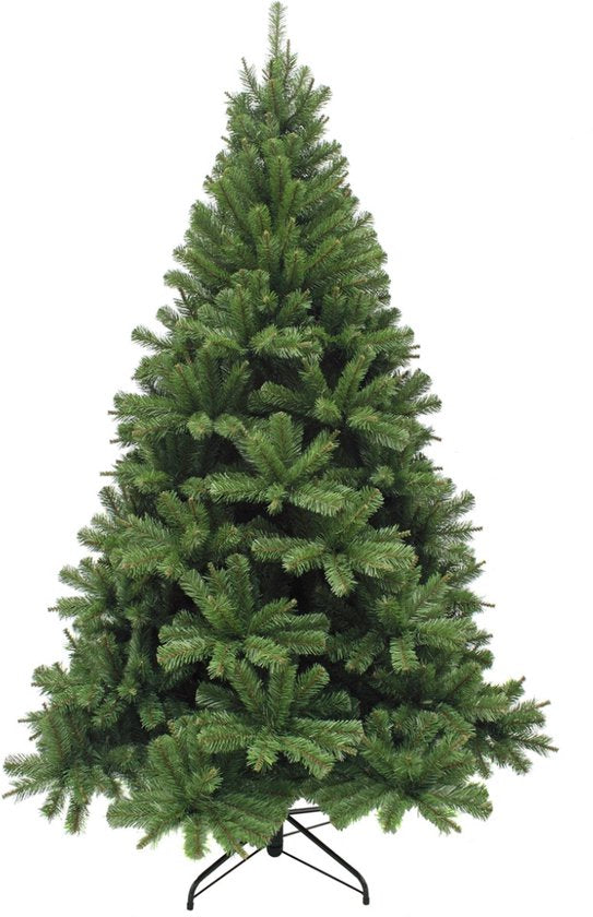 Sapin de Noël Triumph Tree Forrester - Sapin artificiel avec 912 branches fournies pour un aspect naturel - Décoration de Noël d'intérieur - Sapin en PVC avec système d'emboîtage - H 215 x Ø 135 cm - Vert