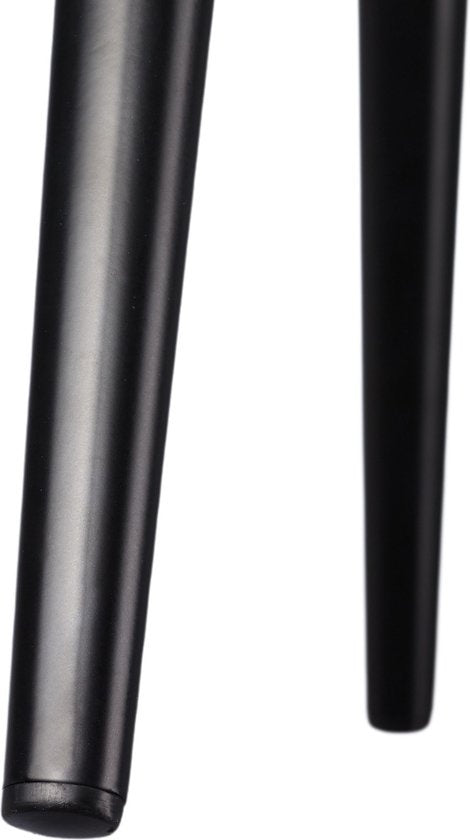 tectake® - Chaise Marilyn tissu crème/noir