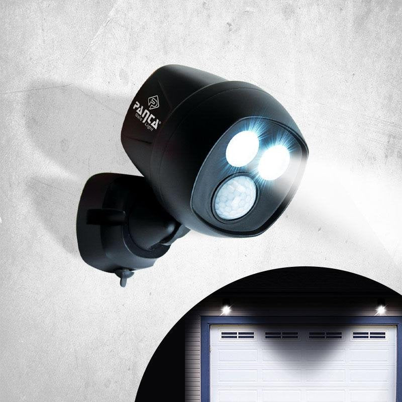 Lampe d'extérieur LED Panta - Orientable à 360° - Détecteur de mouvement - Résistante aux intempéries