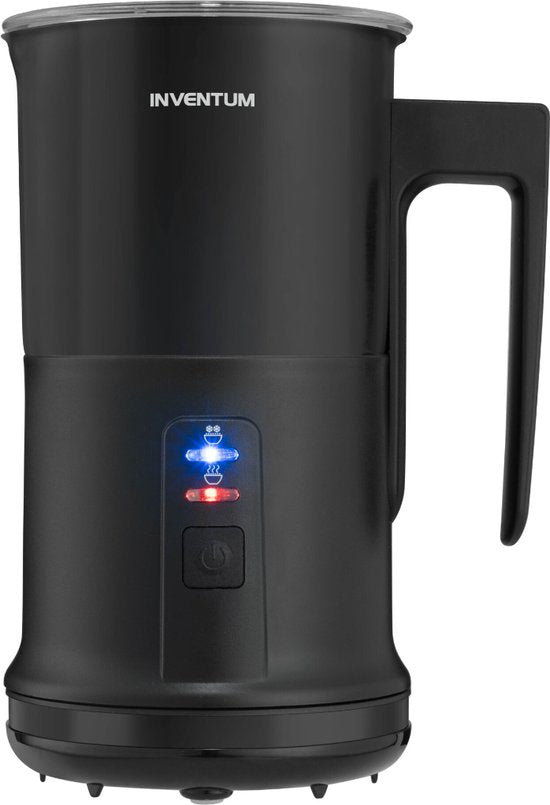 Inventum MK350B - Mousseur à lait électrique - 115/240 ml - Mousse chaude/froide - Chauffage - Sans PFAS - Revêtement antiadhésif - Noir